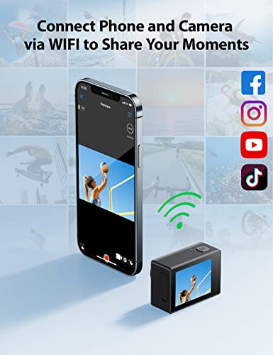4K 60FPS Action Camera for Snorkeling - Touch Screen