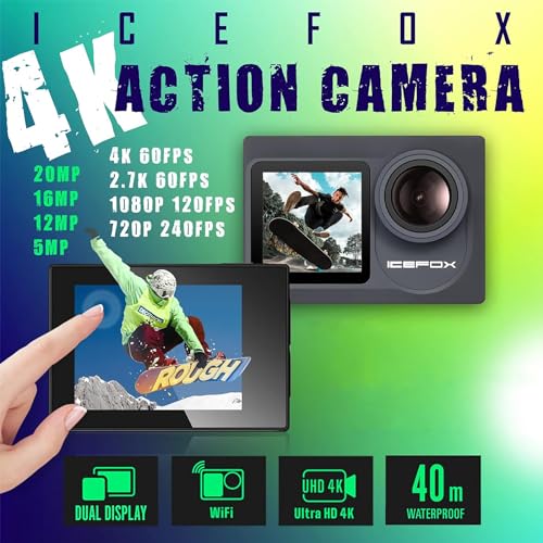 4K Ultra HD Action Camera with External Microphone