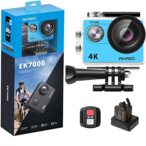 AKASO EK7000 4K30FPS Underwater Camera - Blue