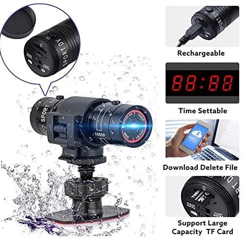 Hangang Mini Waterproof Helmet Action Camera - 1080P HD