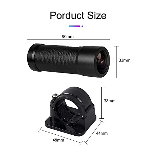 Motorcycle Action Camera with Wide-Angle Lens, Waterproof