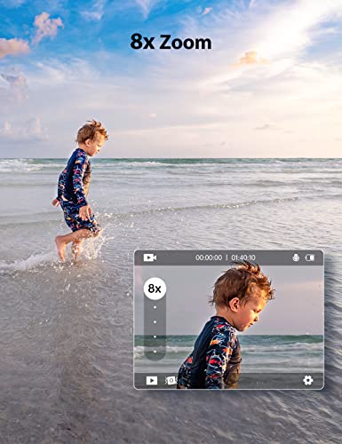 4K 60FPS Action Camera for Snorkeling - Touch Screen