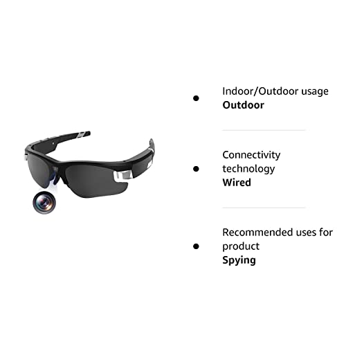 Spy Camera Sunglasses: HD Mini Glasses with Safety Lenses