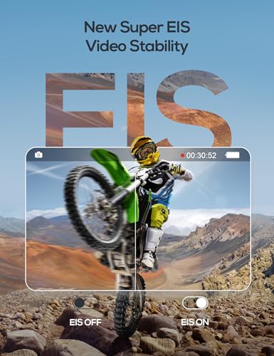 6K 24MP Waterproof Action Camera with Zoom