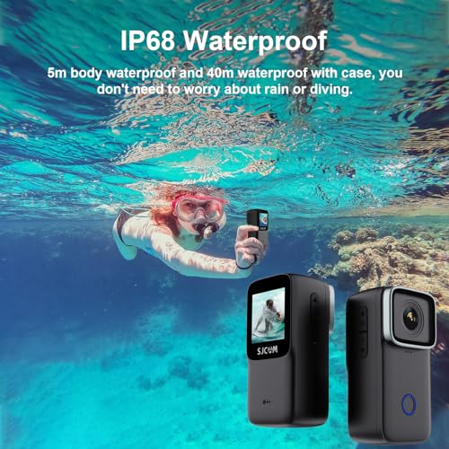 SJCAM C200 Mini Action Camera - 4K, Portable, Underwater