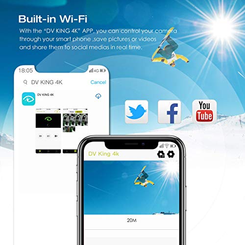 4K 60fps Ultra HD Action Camera with WiFi