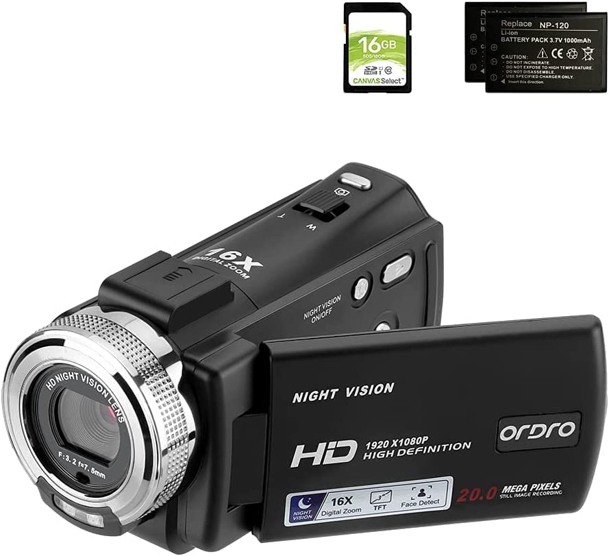 ORDRO V12 Full HD Video Camera Camcorder