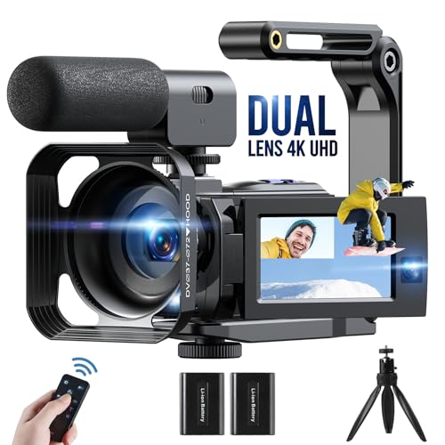 CAMWORLD 4K Dual Lens WiFi Vlogging Camera