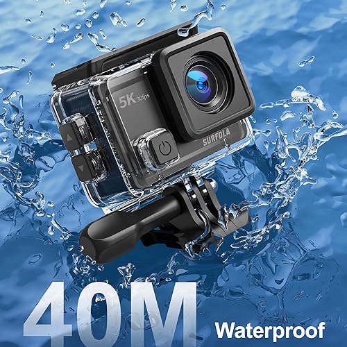 Surfola 5K Action Camera SF430: WiFi, Waterproof