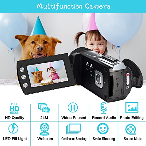 Full HD Digital Camera with LCD and Editing