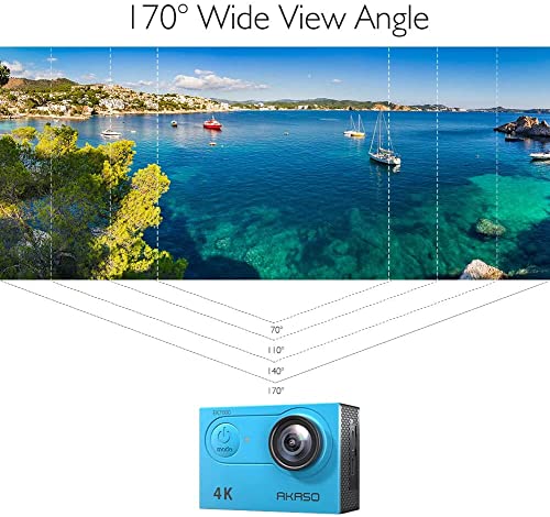 AKASO EK7000 4K30FPS Underwater Camera - Blue