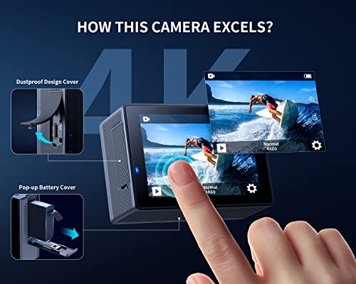 WOLFANG Ultra HD WiFi Action Cam - 4K