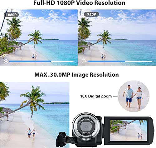 ORDRO V12 Full HD Video Camera Camcorder