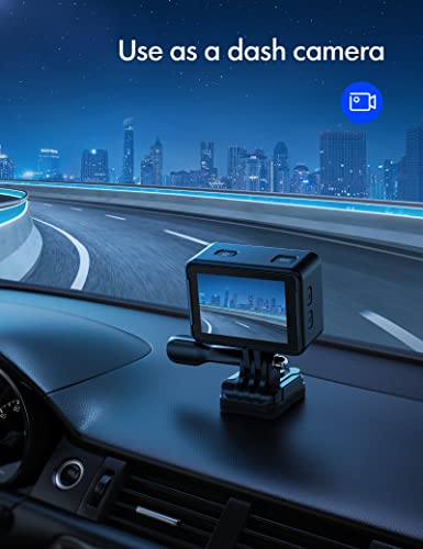 WOLFANG 4K WiFi Action Camera, Waterproof Snorkeling Camera