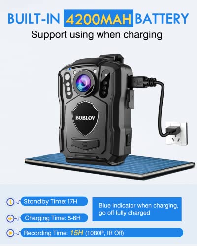 BOBLOV M5 2K Camcorder, 4200mAh Battery, IP67
