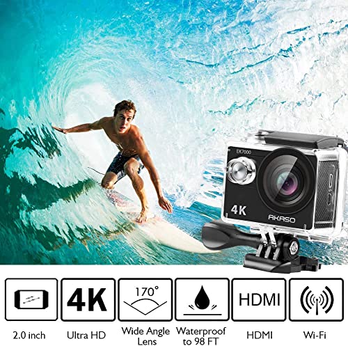 AKASO EK7000 4K Action Camera - 20MP Underwater