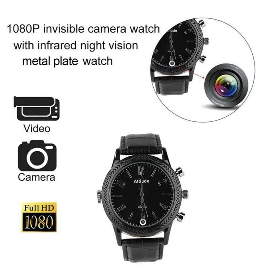 Night Vision Spy Watch Camera with Audio Recording