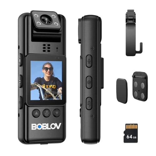BOBLOV A23 64GB HD Body Worn Camera