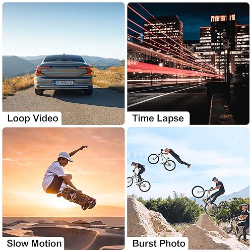 Surfola 5K Action Camera SF430: WiFi, Waterproof