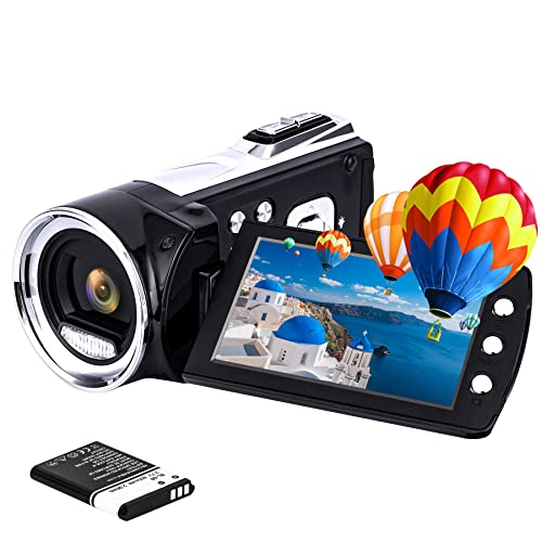 Flip Screen Digital Vlog Camcorder 1080P Video Camera