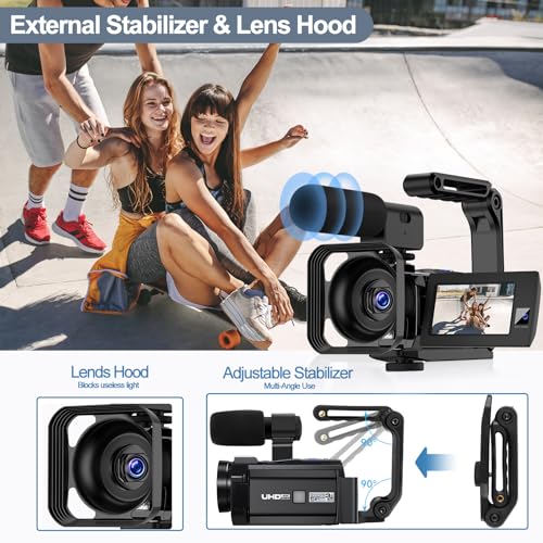 CAMWORLD 4K Dual Lens WiFi Vlogging Camera