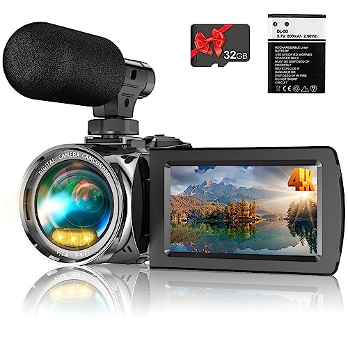 Windancy 4K Vlogging Camera with Microphone