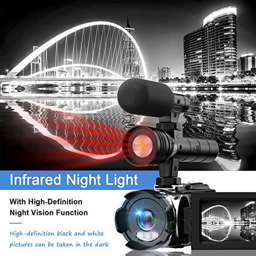 Hojocojo 4K Camcorder with Night Vision