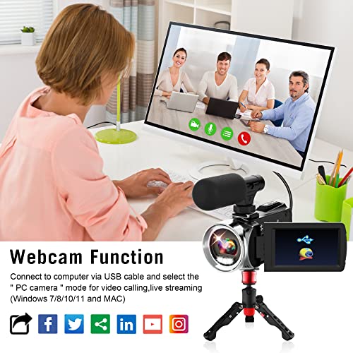 Windancy 4K Vlogging Camera with Microphone