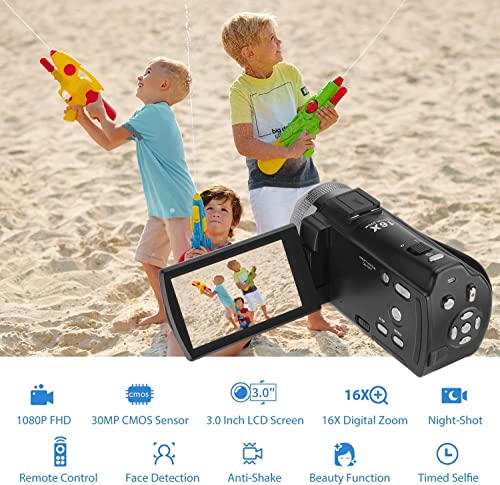 ORDRO V12 Full HD Video Camera Camcorder