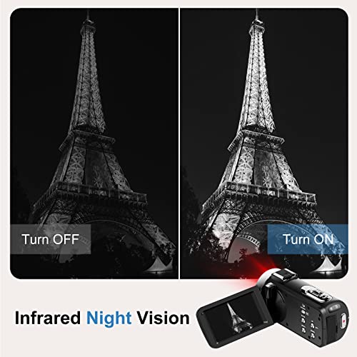4K Video Camera with 48MP, WiFi, Night Vision