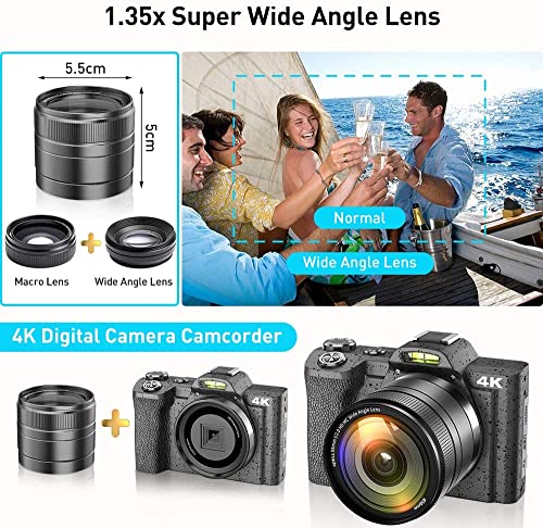 Ultra HD 48MP WiFi YouTube Vlogging Camera