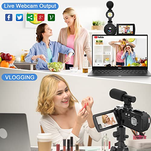 4K Video Camera with Night Vision and Zoom