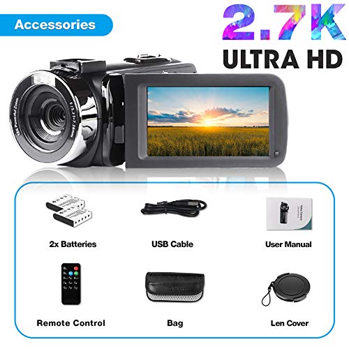 2.7K HD Digital Camcorder: Perfect for Teenagers, Students, Children