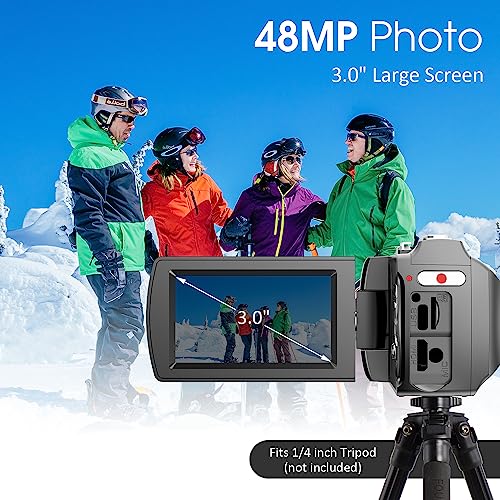 High-resolution 4K video camera with essential accessories