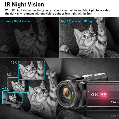 48MP 4K WiFi Vlogging Camera + Accessories