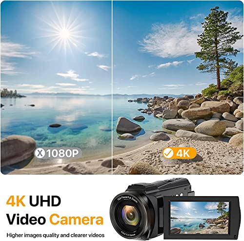 Ultra HD WiFi 4K Video Camera - Vlogging, YouTube