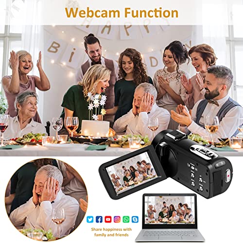2.7K 42MP Video Camera | 18X Zoom | 3" LCD | Vlogging