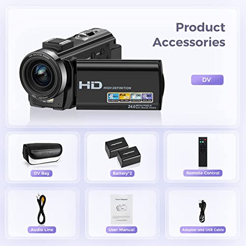 Sunscien Full HD 1080P Video Camera Recorder