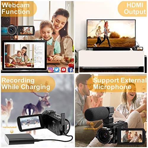 Full HD Video Camera Camcorder with Night Vision