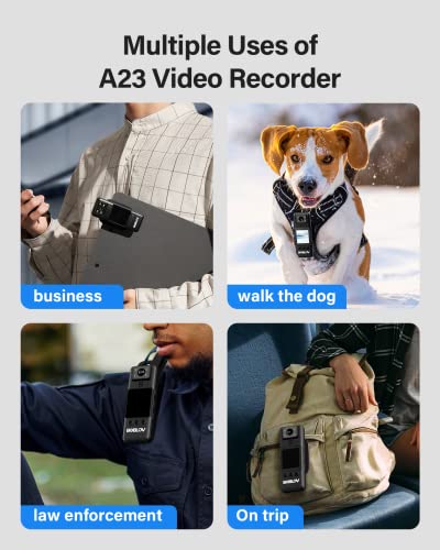 BOBLOV A23 64GB HD Body Worn Camera