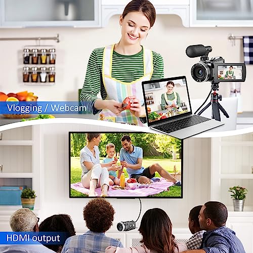 High-resolution 4K video camera with essential accessories