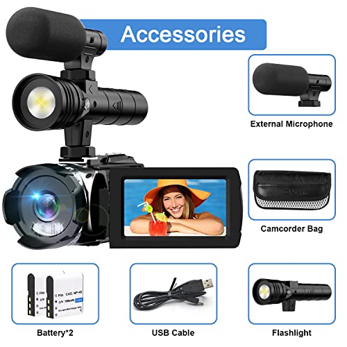 4K Video Camera with Night Vision and Zoom