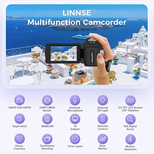 Sunscien Full HD 1080P Video Camera Recorder