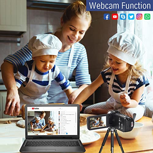 4K 48MP Night Vision Camcorder with 18X Zoom