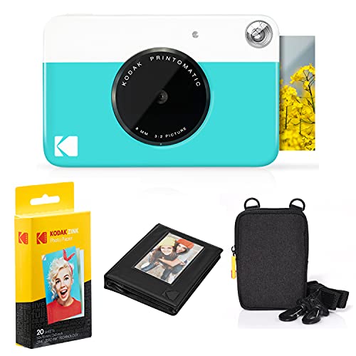 KODAK Printomatic Camera Deluxe Bundle + Zink Paper