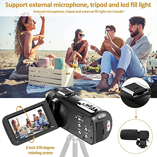 2.7K 42MP Video Camera | 18X Zoom | 3" LCD | Vlogging