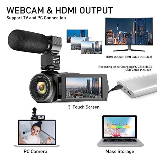 48MP 4K WiFi Vlogging Camera + Accessories