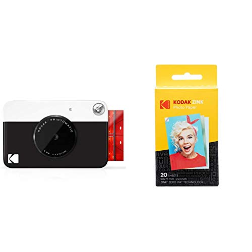 Kodak Printomatic Instant Print Camera - Full Color Prints & Zink Photo Paper - 20 Pack