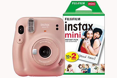 Fujifilm Instax Mini 11 Camera + 20 Shots - Blush Pink
