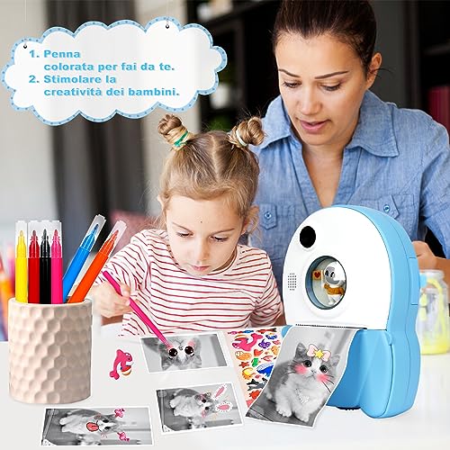 Kids' Instant Camera Kit with Paper, Brushes & Stickers